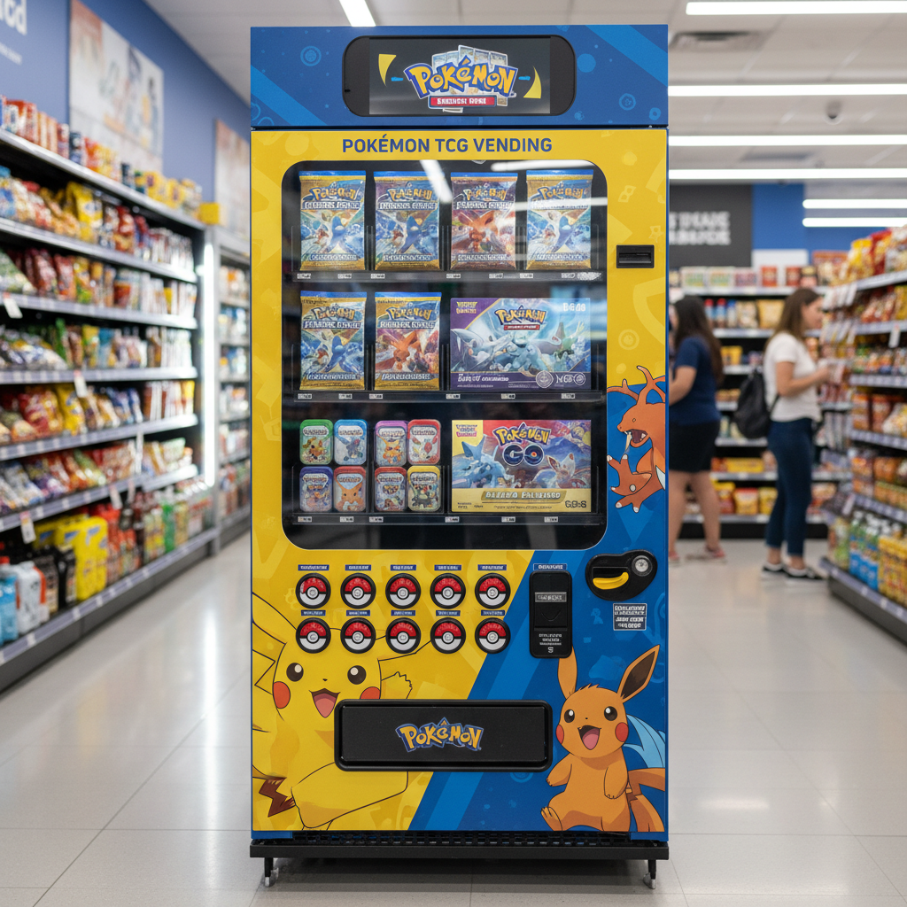 pokemon card vending machine restock & Trading For Sale Upgrade Your Setup With A Pokemon Card Vending Machine That Keeps Booster Packs And Collectibles Secure When Do Pokmon Vending Machines